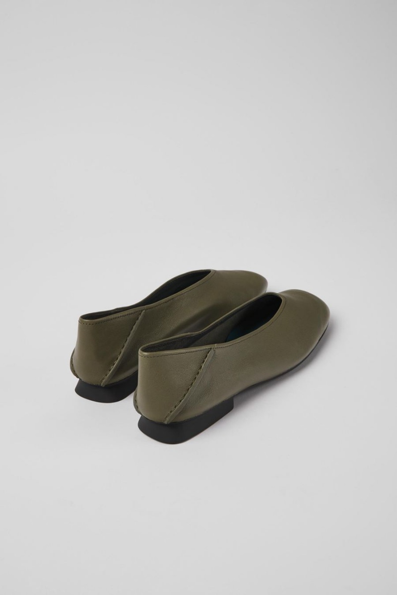Ballerinas Camper Casi Myra Cuero Mujer Verde | IMORW-8056
