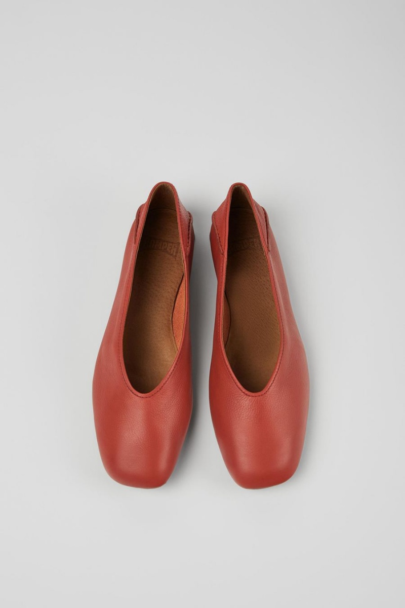 Ballerinas Camper Casi Myra Cuero Mujer Rojas | MUQYJ-2869