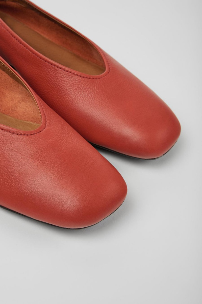 Ballerinas Camper Casi Myra Cuero Mujer Rojas | MUQYJ-2869