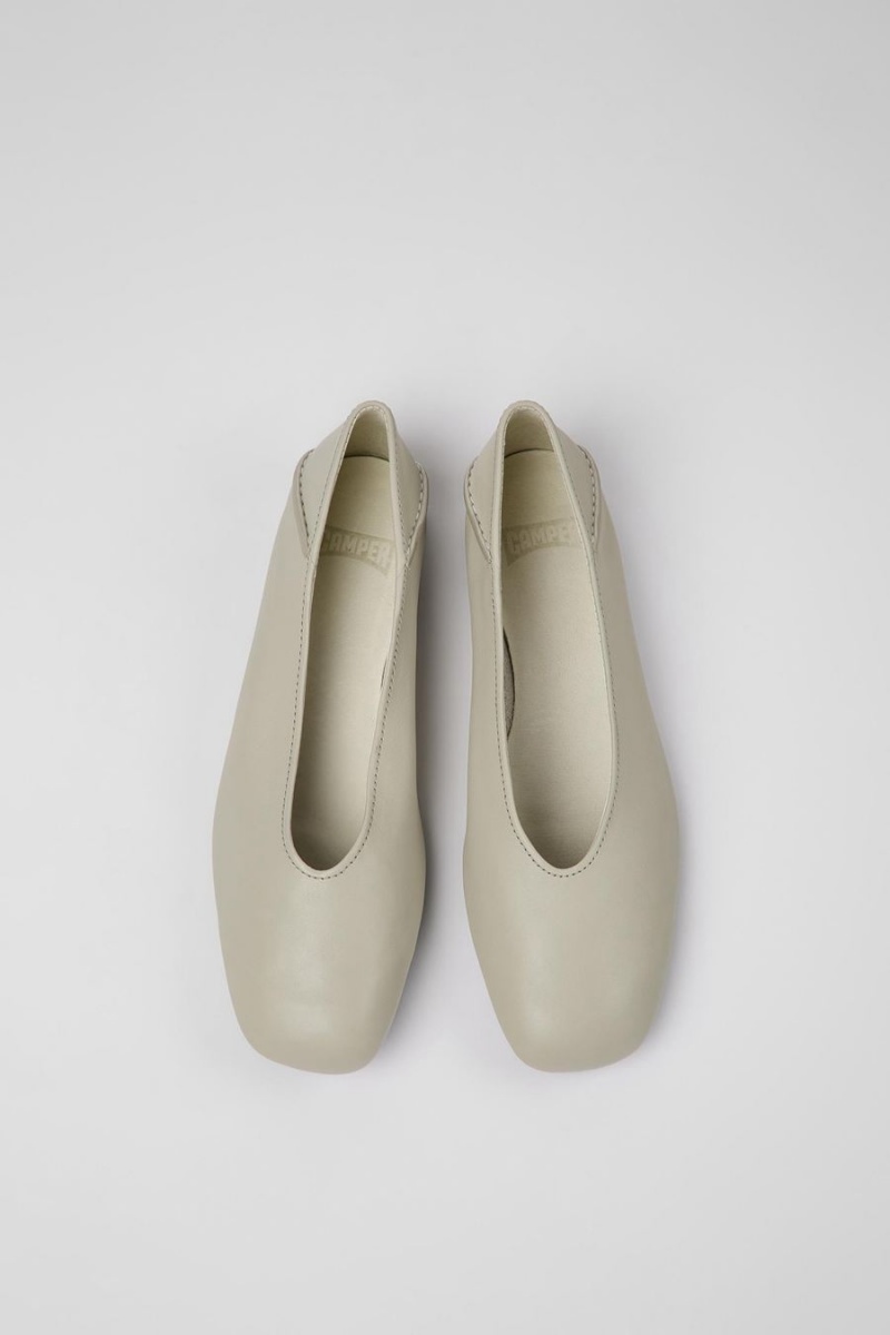 Ballerinas Camper Casi Myra Cuero Mujer Gris | ZCVNQ-3102
