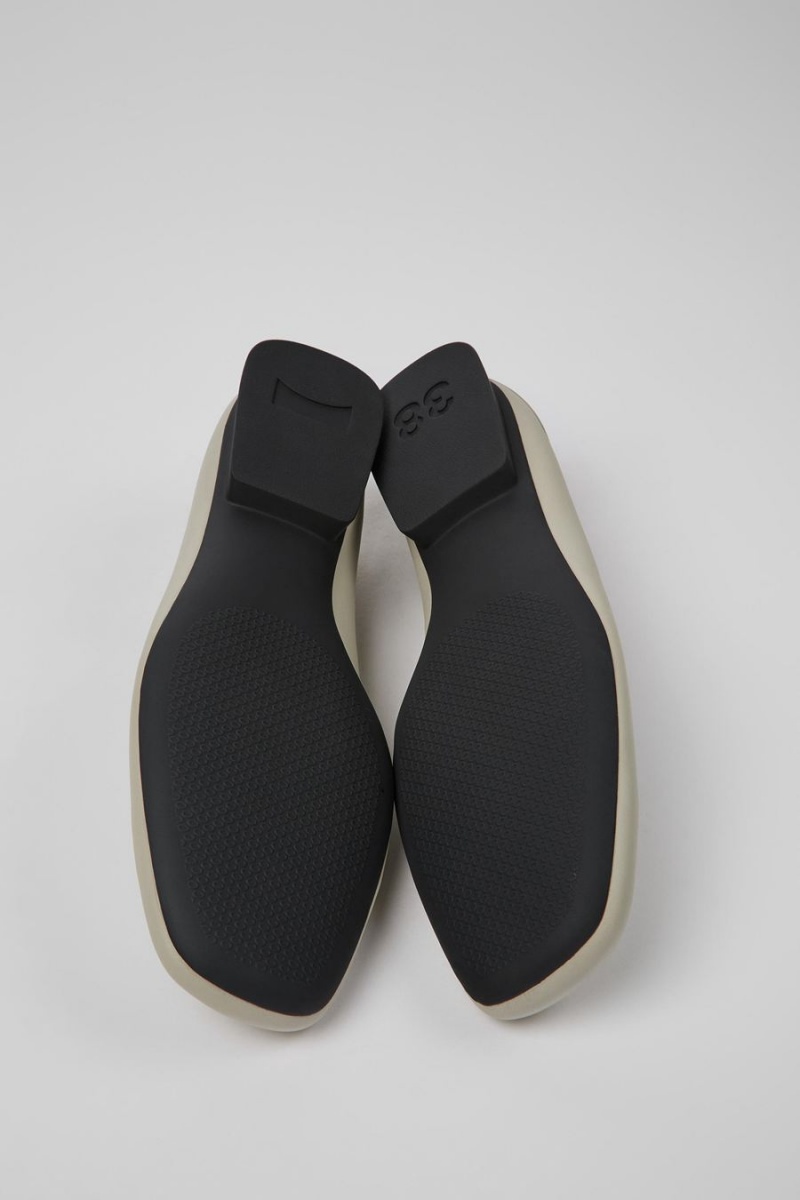 Ballerinas Camper Casi Myra Cuero Mujer Gris | ZCVNQ-3102