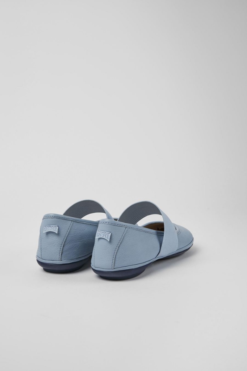 Ballerinas Camper Right Cuero Mujer Azules | FOVCQ-7280