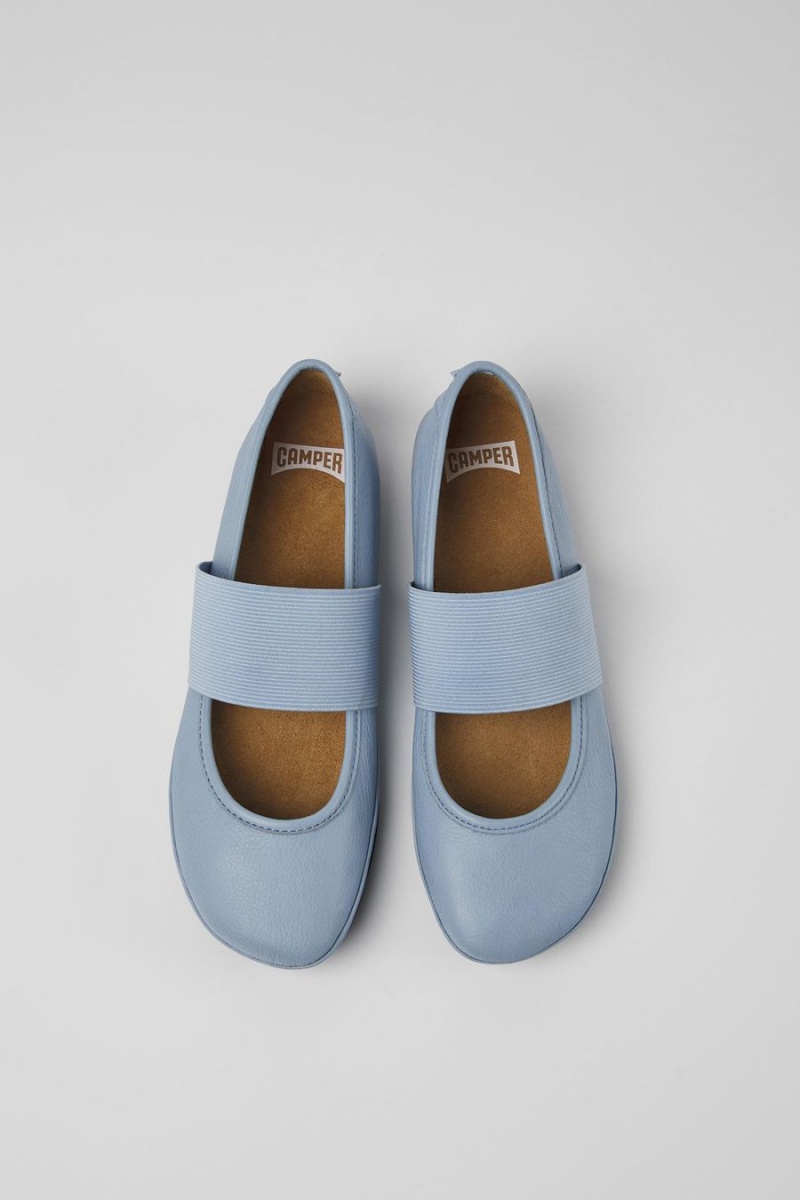 Ballerinas Camper Right Cuero Mujer Azules | FOVCQ-7280