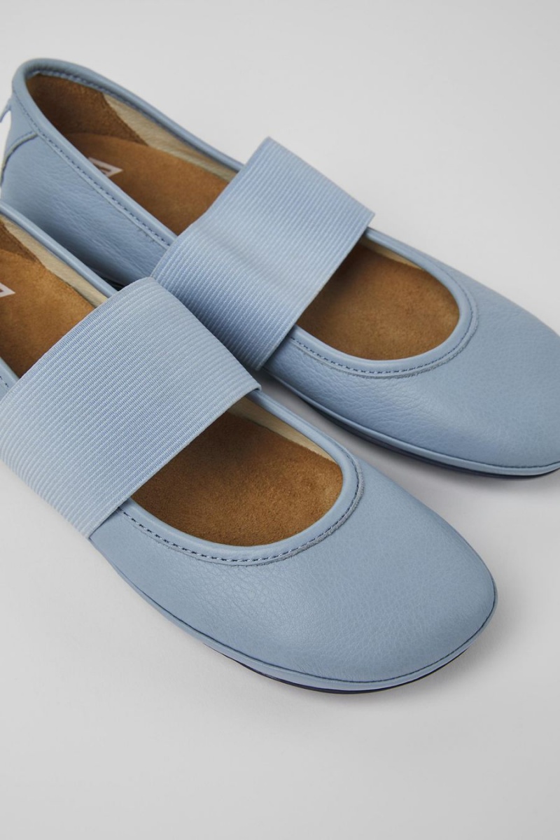 Ballerinas Camper Right Cuero Mujer Azules | FOVCQ-7280