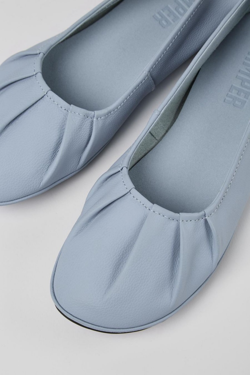 Ballerinas Camper Right Cuero Mujer Azules | FRAQE-0397