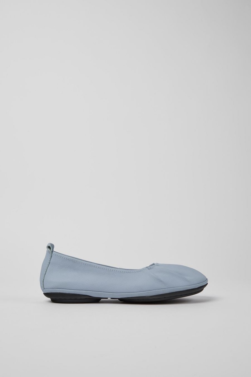 Ballerinas Camper Right Cuero Mujer Azules | FRAQE-0397