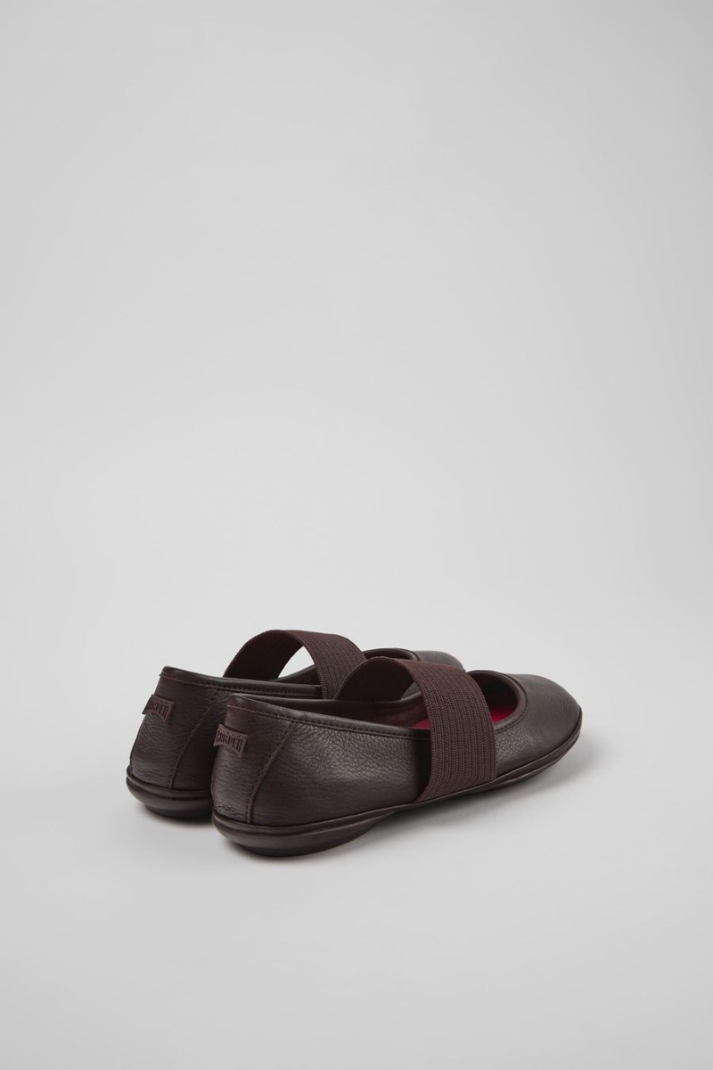 Ballerinas Camper Right Cuero Mujer Burdeos | NITGM-3078