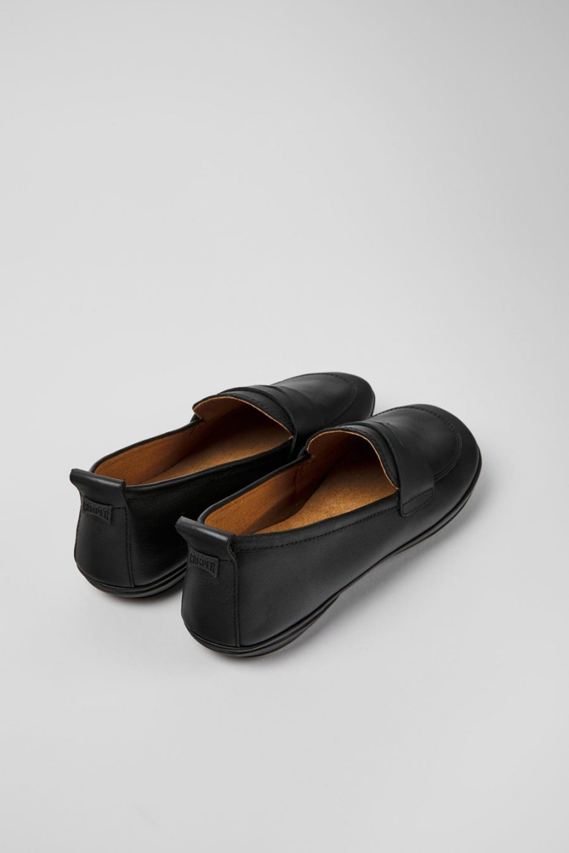 Ballerinas Camper Right Cuero Mujer Negras | NBJDM-5043