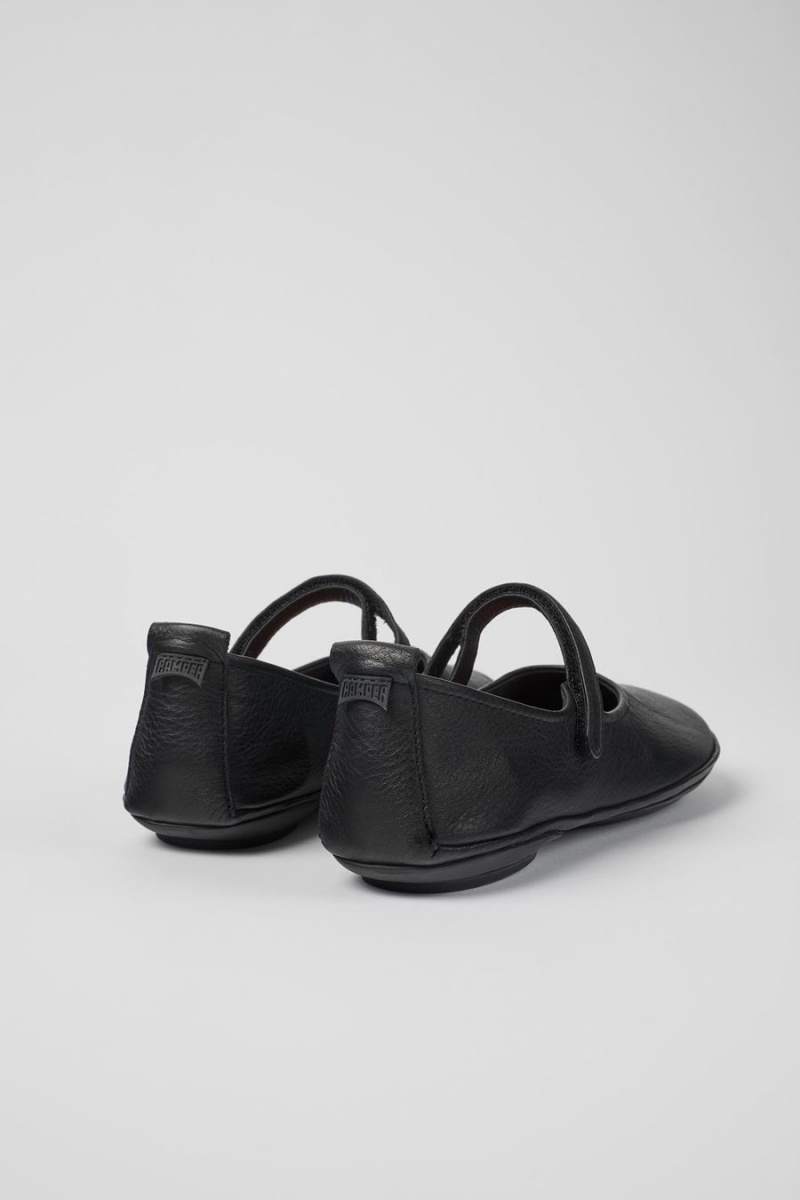 Ballerinas Camper Right Cuero Mujer Negras | XONJZ-4302
