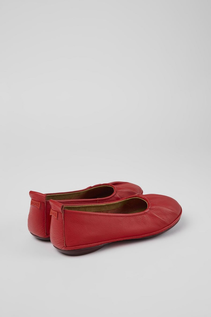 Ballerinas Camper Right Cuero Mujer Rojas | VYZBC-0356