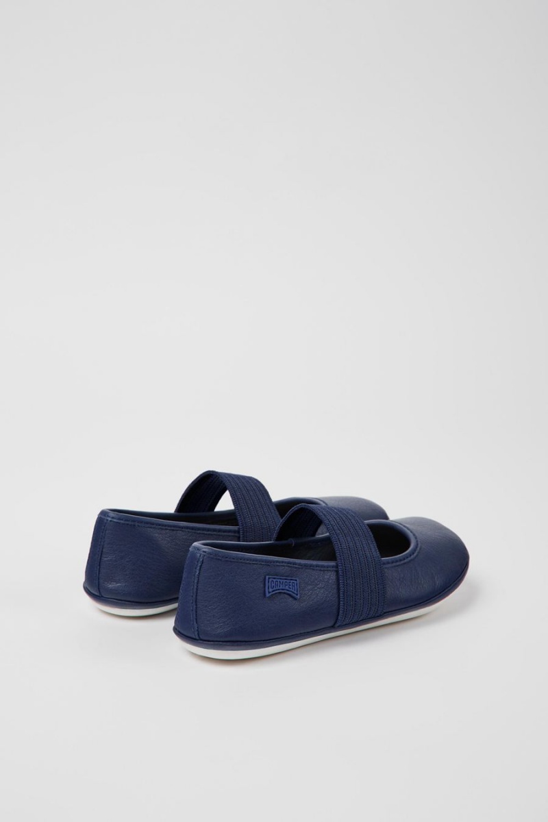 Ballerinas Camper Right Cuero Niña Azules | AWPCF-8162