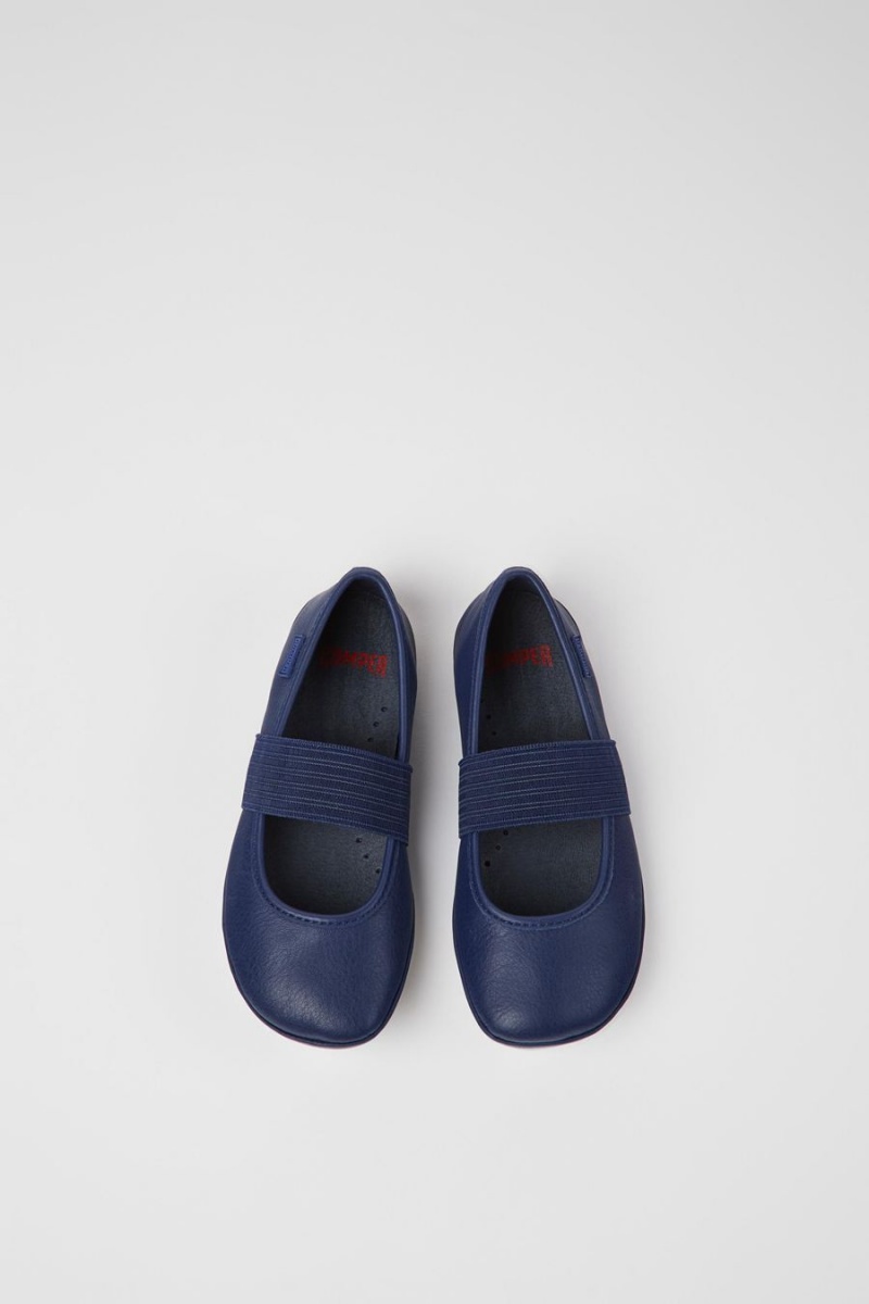 Ballerinas Camper Right Cuero Niña Azules | AWPCF-8162