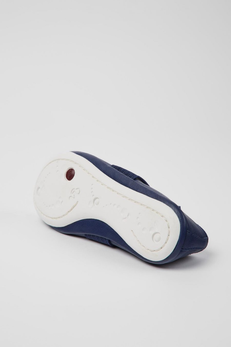 Ballerinas Camper Right Cuero Niña Azules | AWPCF-8162