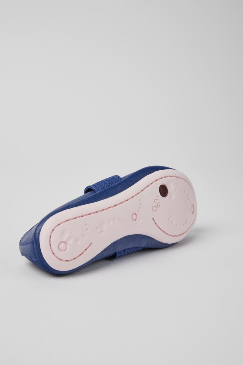 Ballerinas Camper Right Cuero Niña Azules | SWDHU-4806