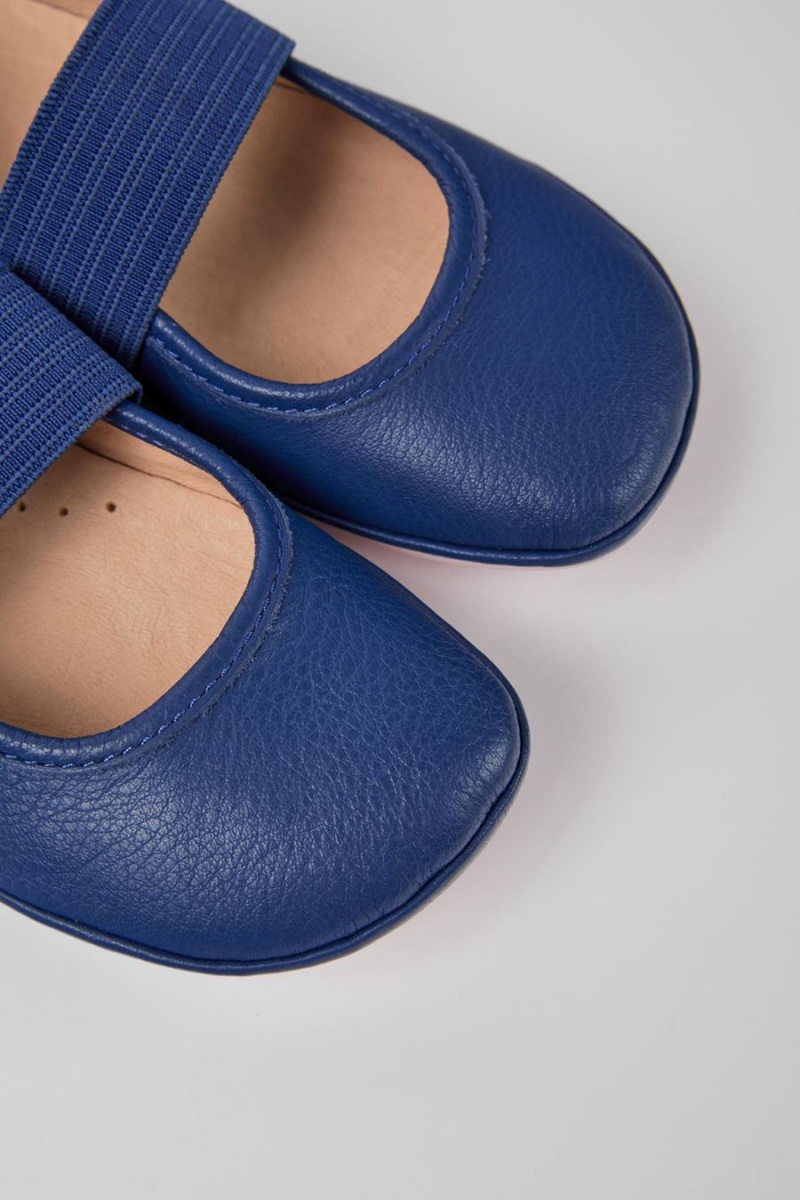 Ballerinas Camper Right Cuero Niña Azules | SWDHU-4806