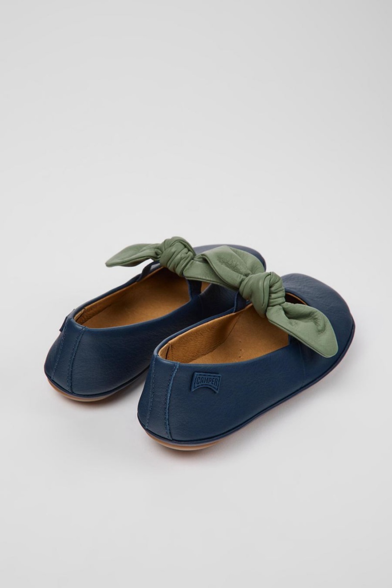 Ballerinas Camper Right Cuero Niña Azules | CFHON-1092