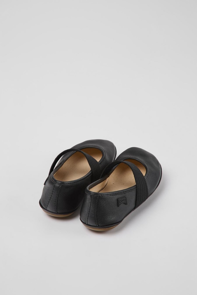 Ballerinas Camper Right Cuero Niña Negras | KSJEA-9186