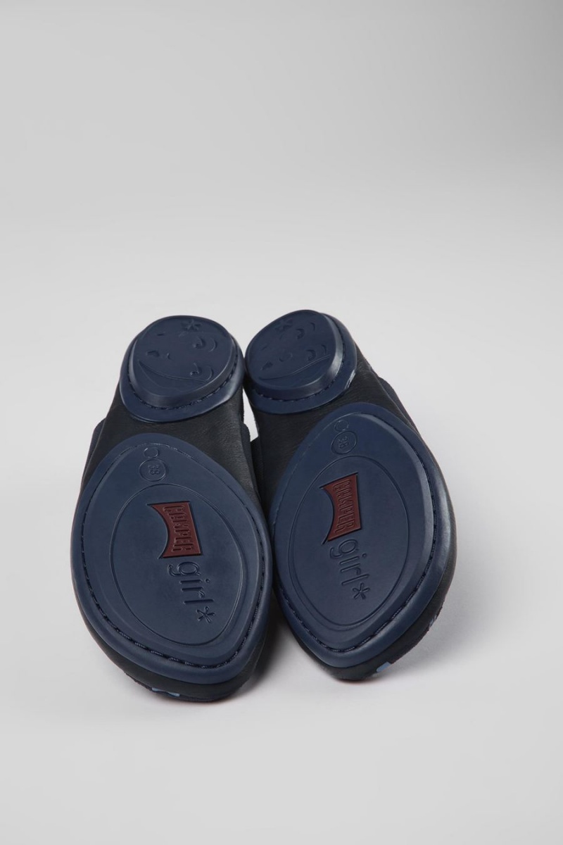 Ballerinas Camper Right Nubuck Cuero Mujer Azul Marino | WTJXE-2173
