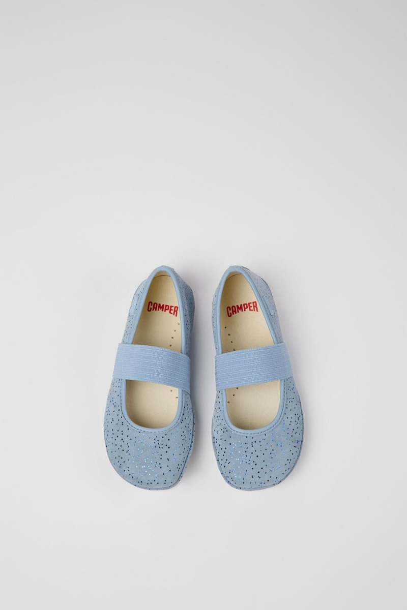 Ballerinas Camper Right Nubuck Niña Azules | RUZSI-7359