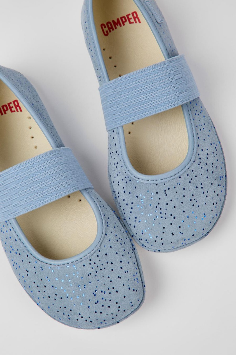 Ballerinas Camper Right Nubuck Niña Azules | RUZSI-7359