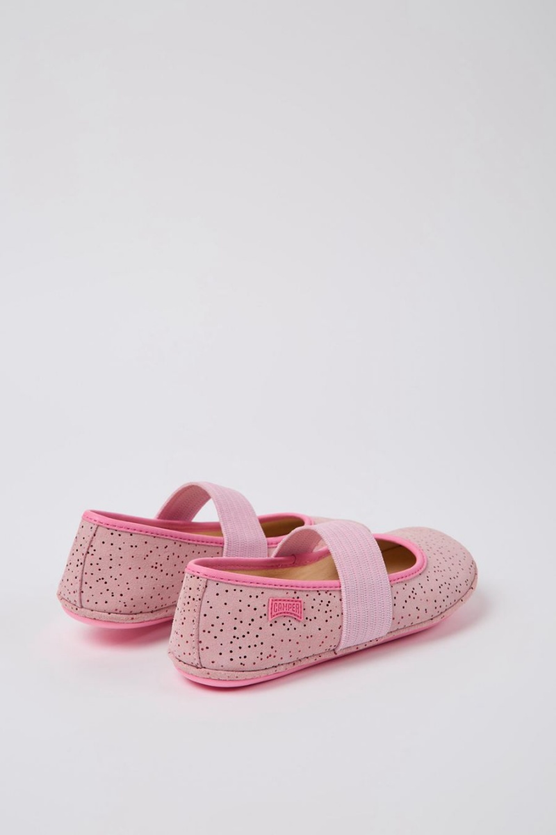 Ballerinas Camper Right Nubuck Niña Rosas | NZHRQ-6579