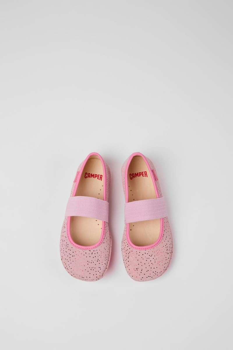 Ballerinas Camper Right Nubuck Niña Rosas | NZHRQ-6579