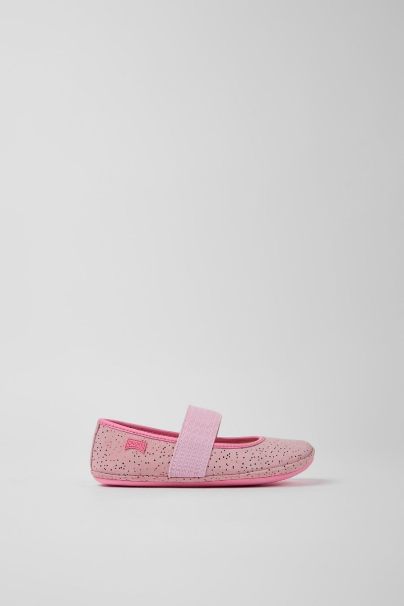 Ballerinas Camper Right Nubuck Niña Rosas | NZHRQ-6579