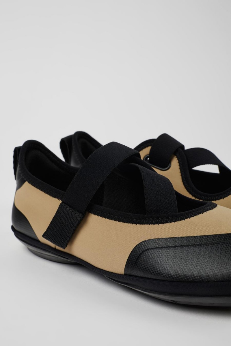 Ballerinas Camper Right Textil Mujer Negras | EXWOT-2046