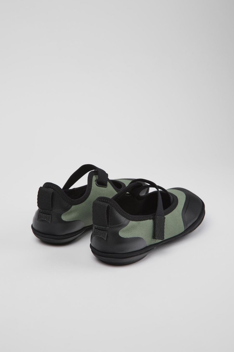 Ballerinas Camper Right Textil Mujer Verde | PQFKZ-2836