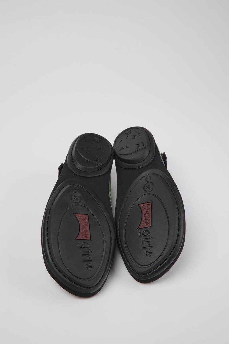Ballerinas Camper Right Textil Mujer Verde | PQFKZ-2836