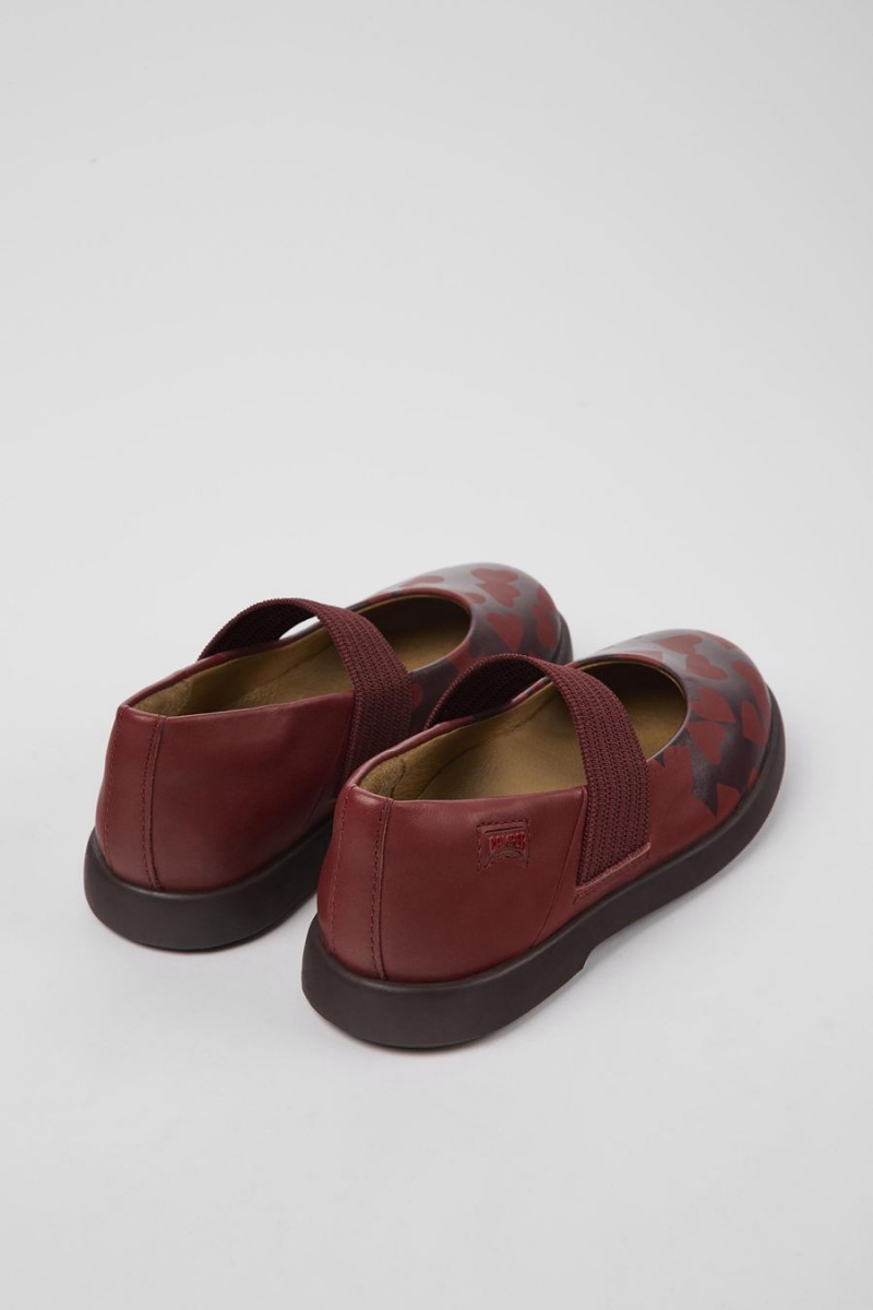 Ballerinas Camper Twins Cuero Mary Jane Niña Burdeos | QOPSU-8456