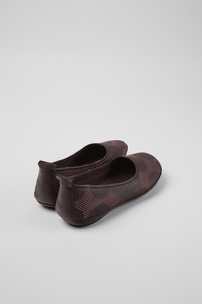 Ballerinas Camper Twins Cuero Mujer Marrones | JELVU-9326