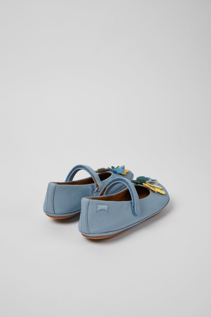 Ballerinas Camper Twins Cuero Niña Azules | SZXDC-8176