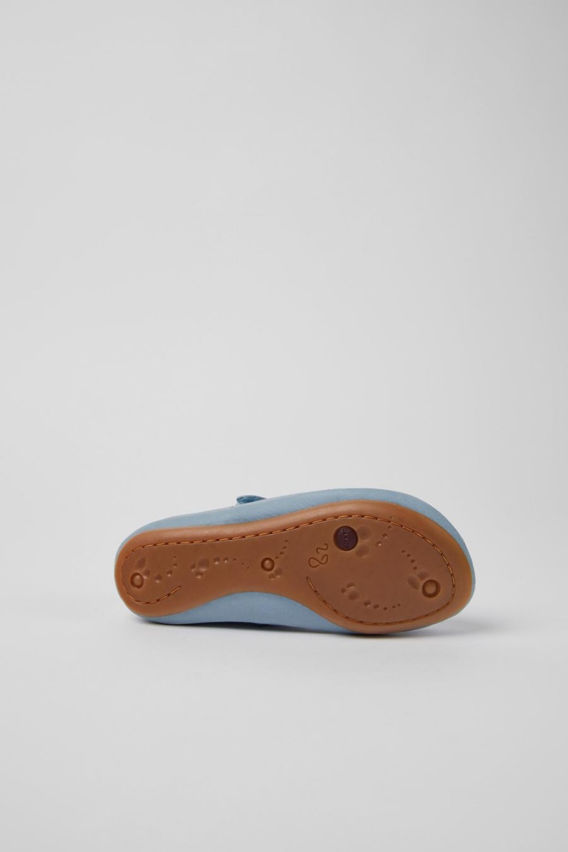 Ballerinas Camper Twins Cuero Niña Azules | SZXDC-8176