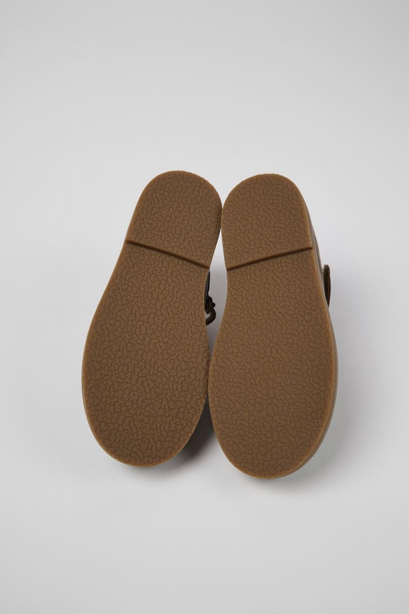 Ballerinas Camper Twins Cuero Niña Marrones | SQELC-8492