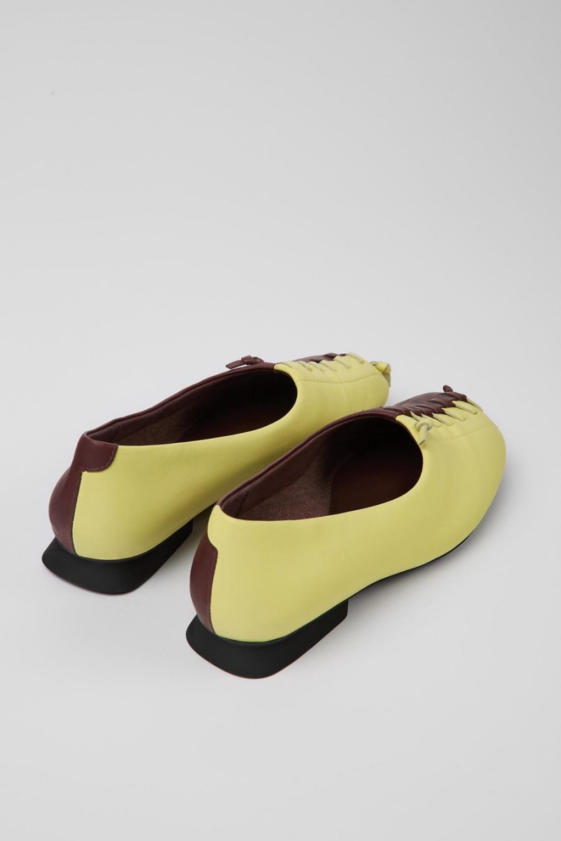 Ballerinas Camper Twins Flats Mujer Amarillo | AXPKO-5469