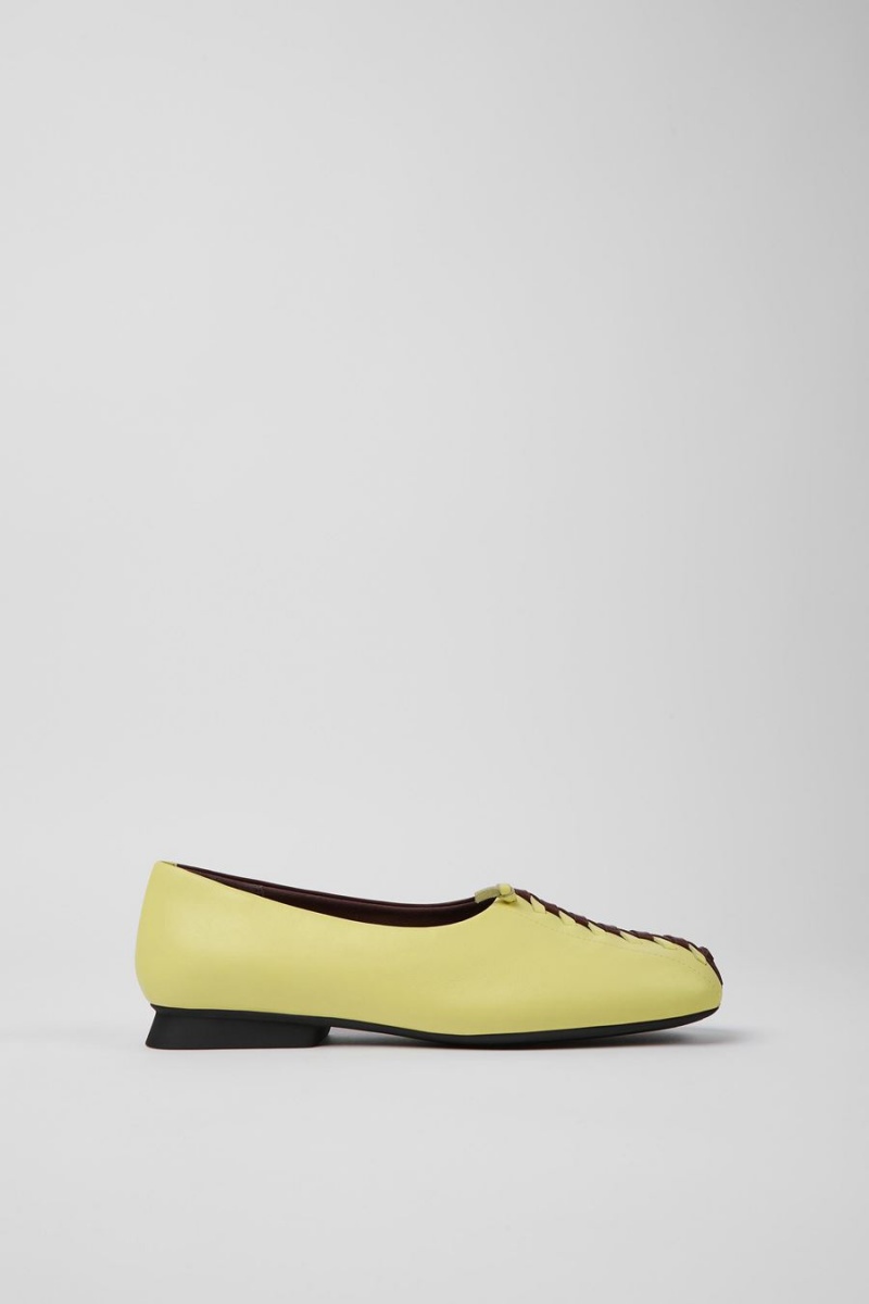 Ballerinas Camper Twins Flats Mujer Amarillo | AXPKO-5469