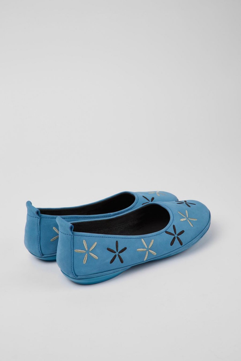 Ballerinas Camper Twins Nubuck Mujer Azules | JVEGN-9015