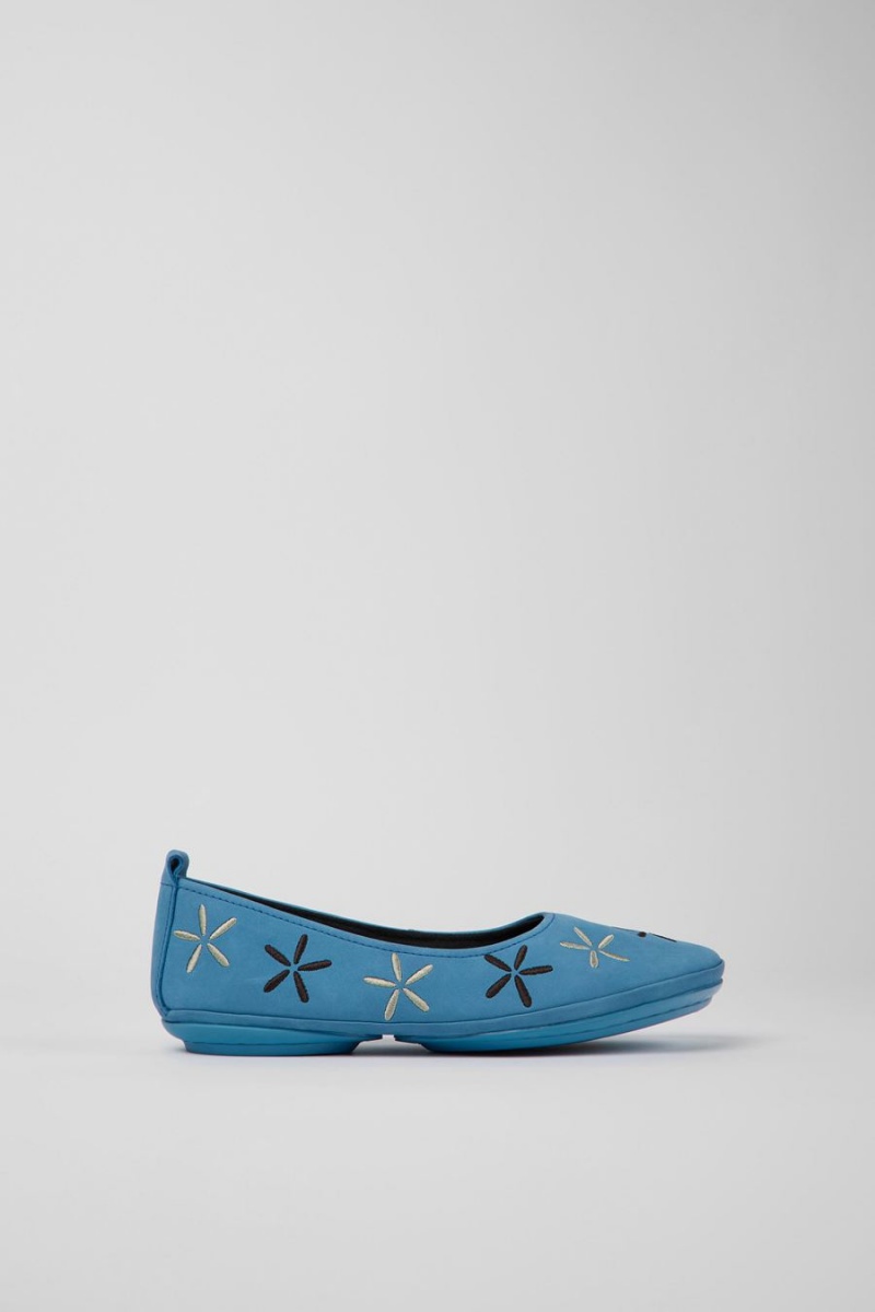 Ballerinas Camper Twins Nubuck Mujer Azules | JVEGN-9015
