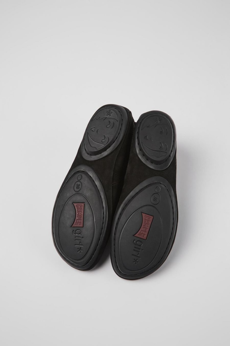 Ballerinas Camper Twins Nubuck Mujer Negras | CUXMW-1572