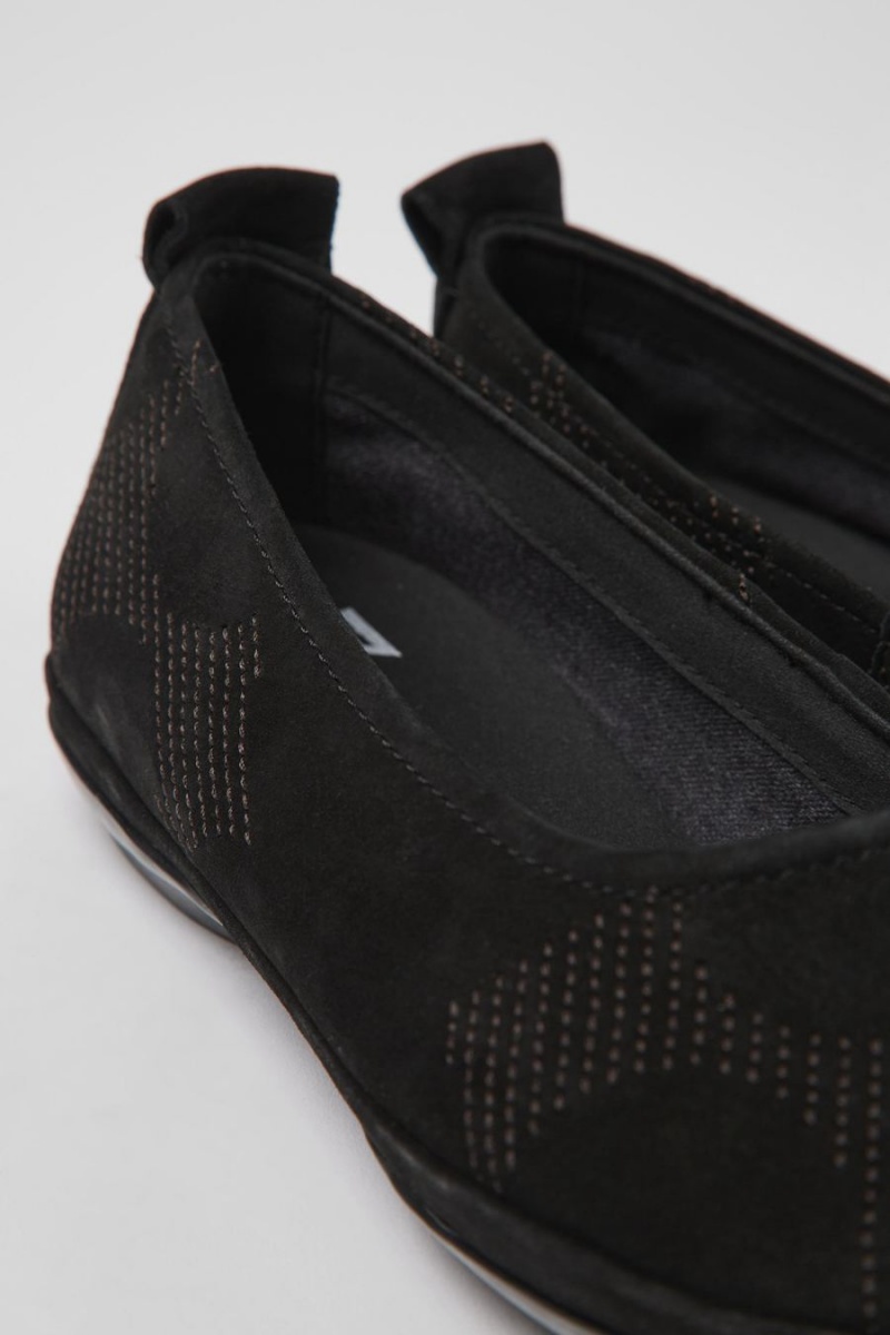 Ballerinas Camper Twins Nubuck Mujer Negras | CUXMW-1572