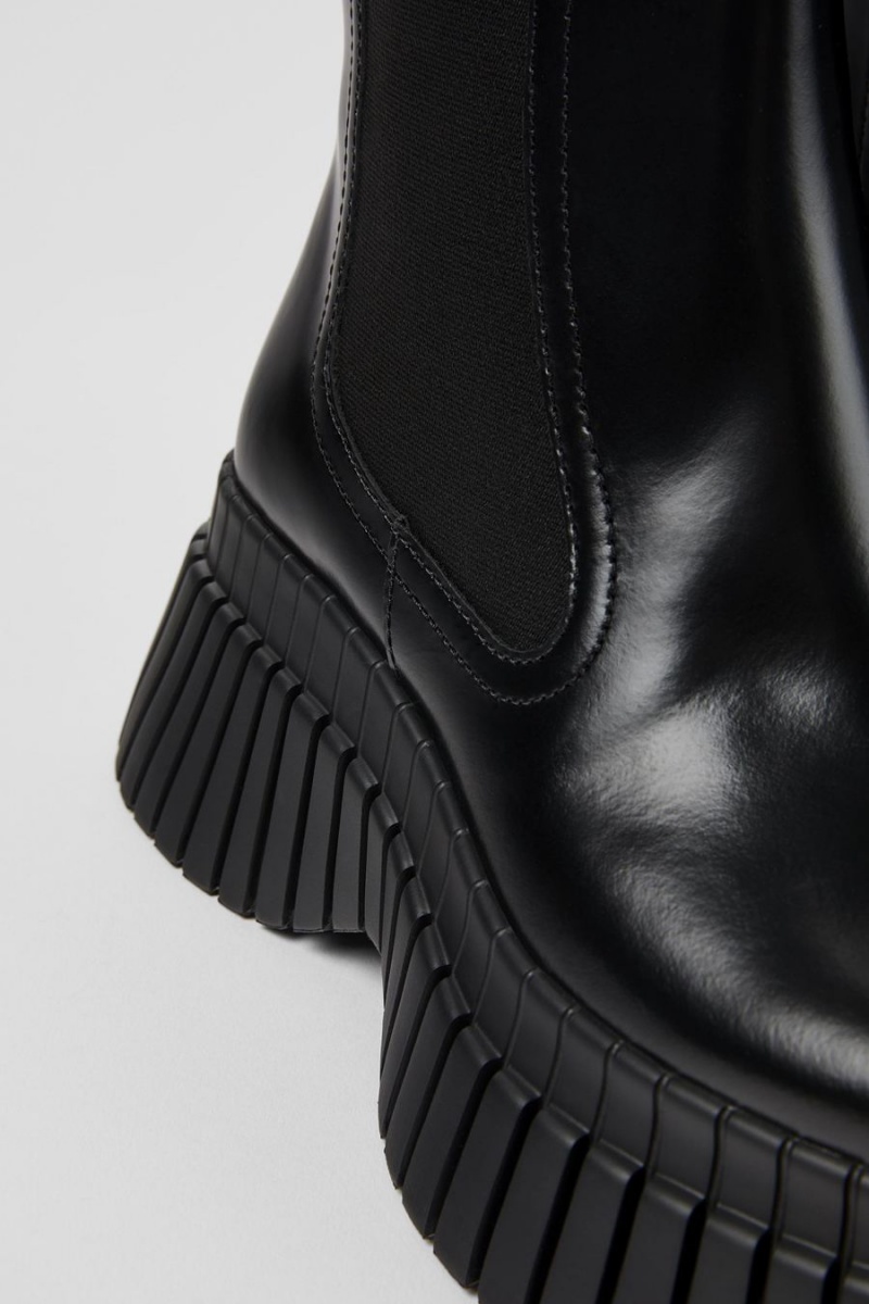 Botas Camper Bcn Cuero Mujer Negras | TGIKM-5680