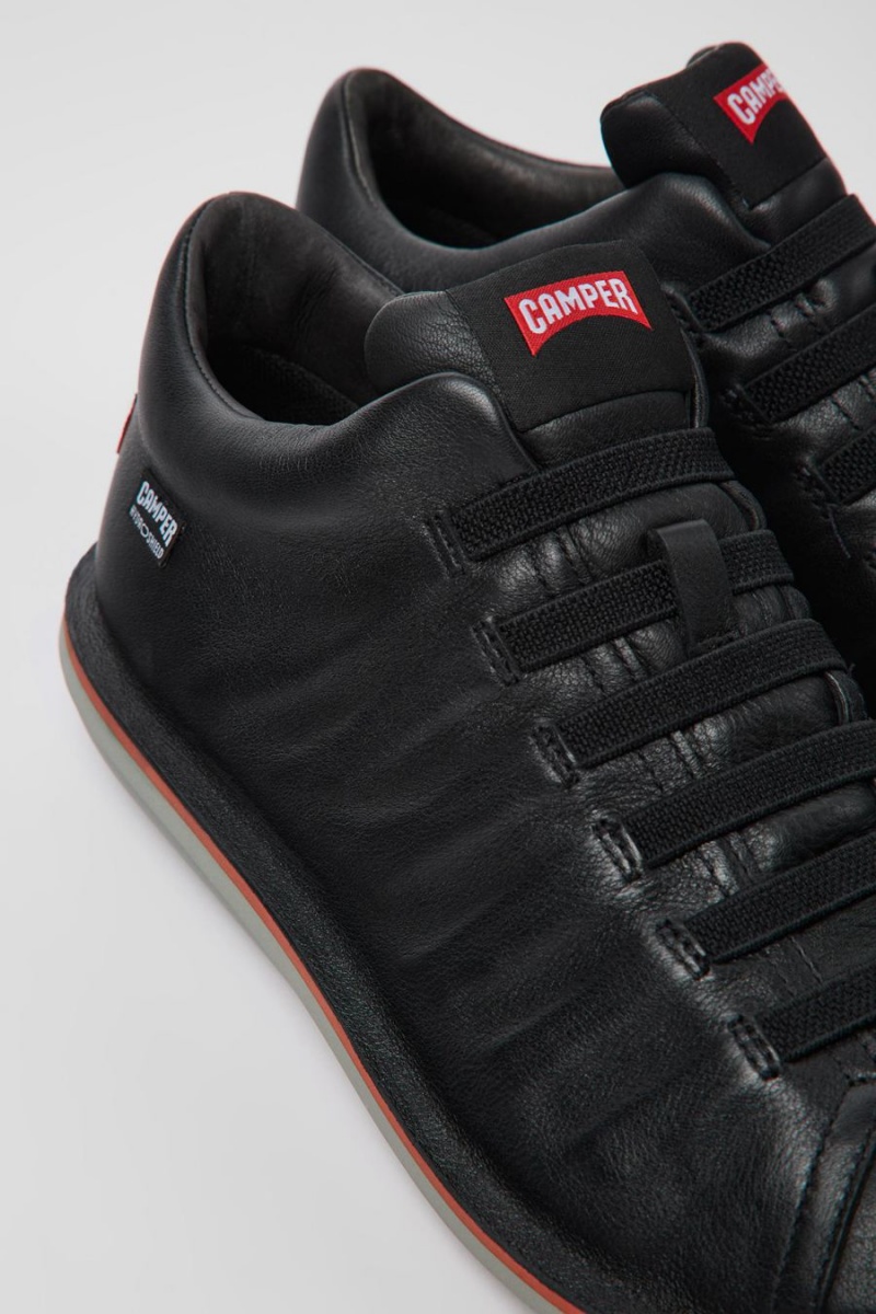 Botas Camper Beetle Cuero Ankle Hombre Negras | STWYR-8563