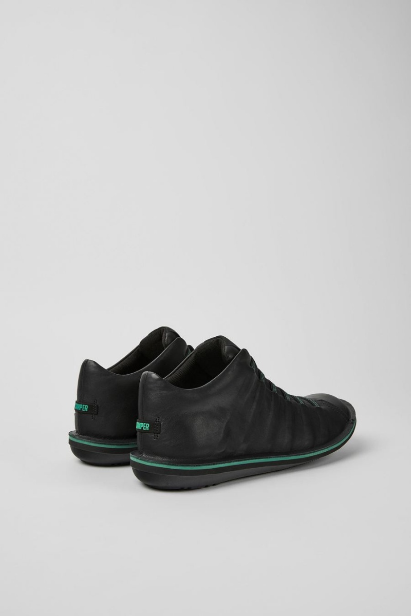 Botas Camper Beetle Cuero Ankle Hombre Negras | TQLGR-4125