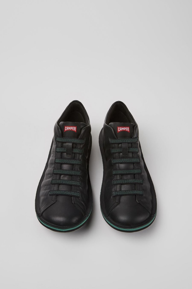 Botas Camper Beetle Cuero Ankle Hombre Negras | TQLGR-4125