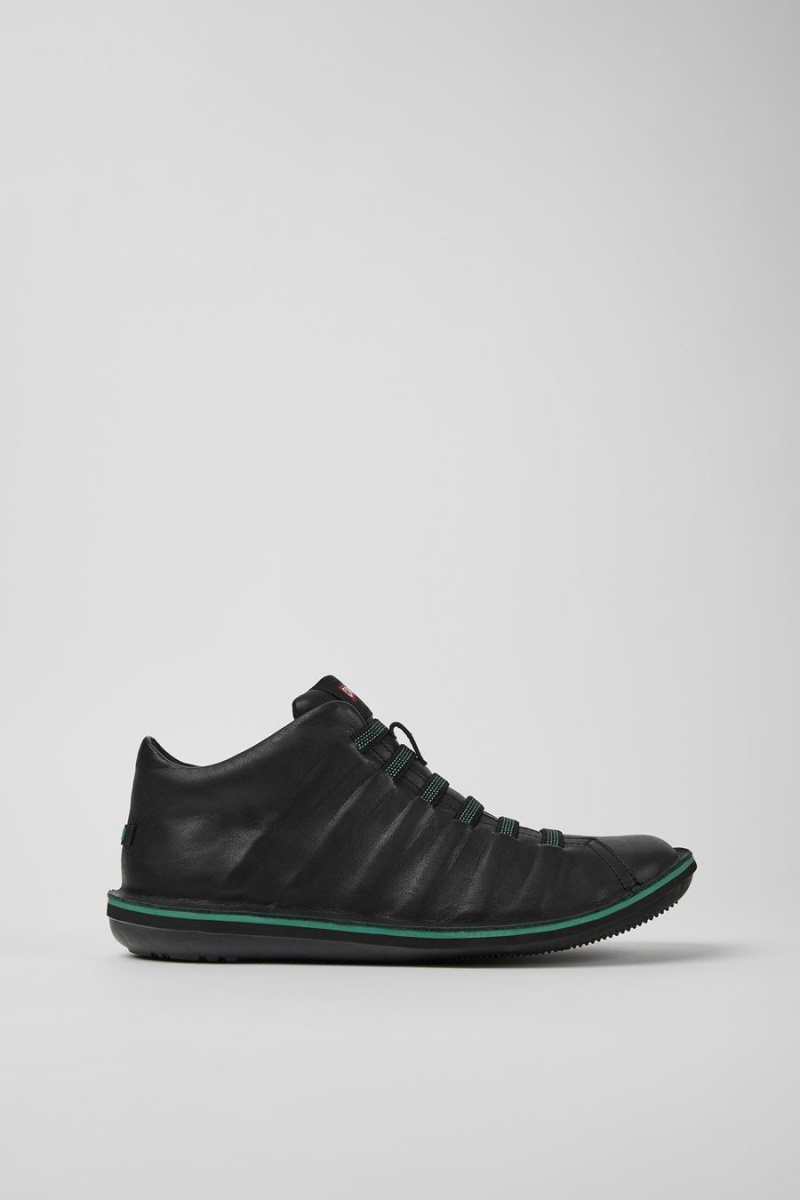 Botas Camper Beetle Cuero Ankle Hombre Negras | TQLGR-4125