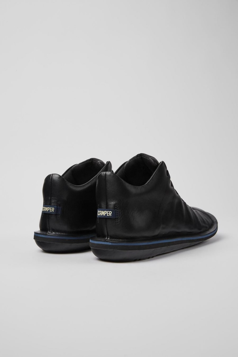 Botas Camper Beetle Cuero Ankle Hombre Negras | YANHZ-3829