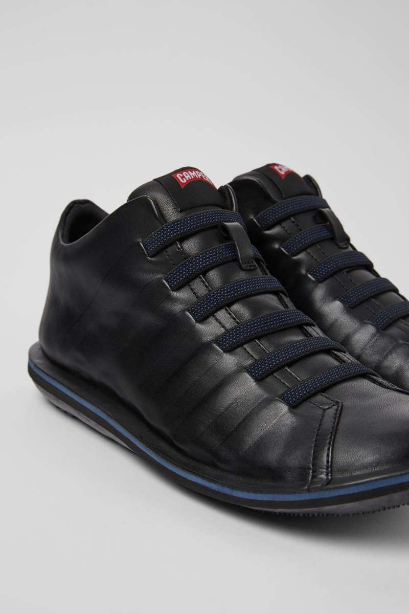 Botas Camper Beetle Cuero Ankle Hombre Negras | YANHZ-3829