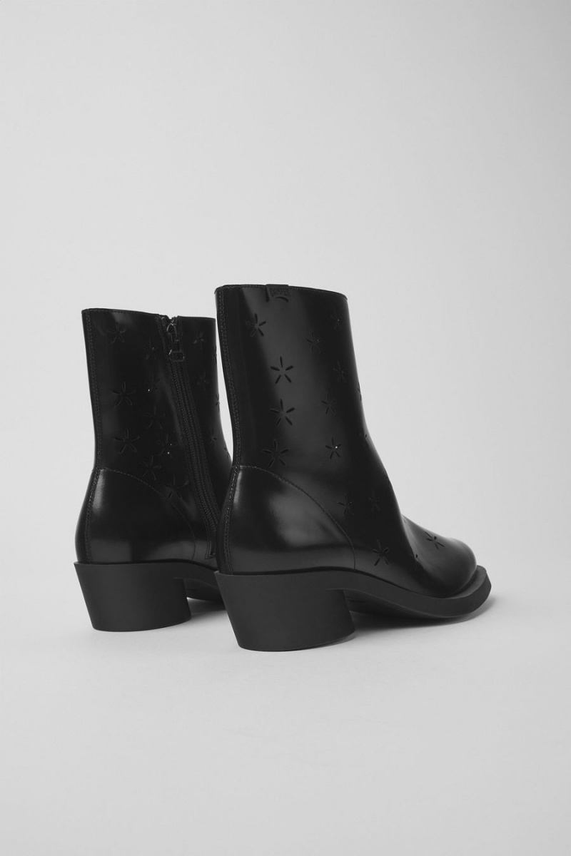 Botas Camper Bonnie Cuero Mujer Negras | TXSPU-2586