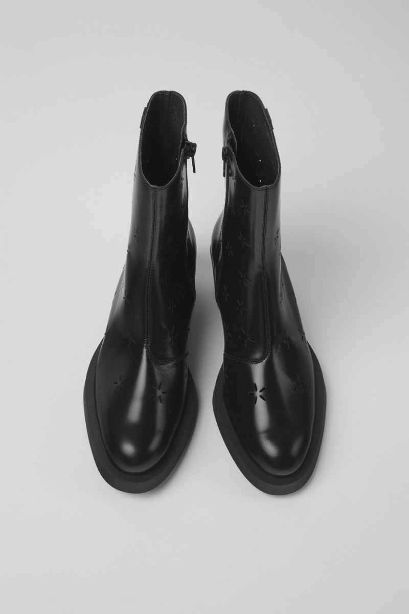Botas Camper Bonnie Cuero Mujer Negras | TXSPU-2586
